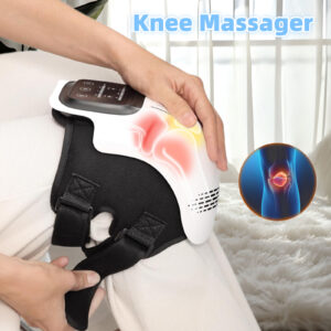 Smart knee massager with kneading and heating, infrared laser and vibration, and rechargeable.